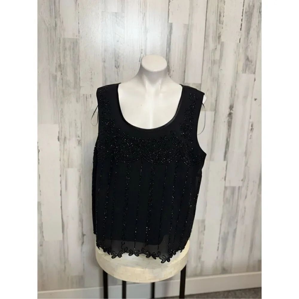 R&M Richard’s black blouse size 24